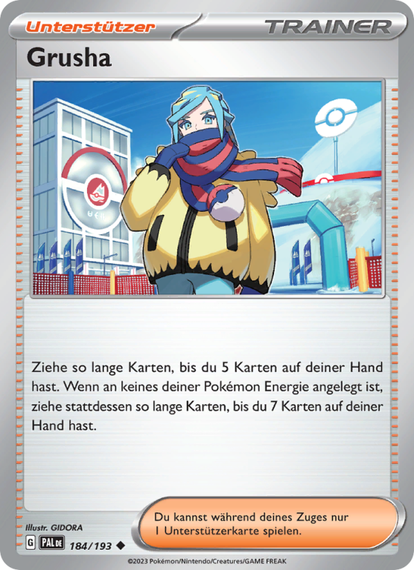 Grusha 184 — Paldea Evolved (German Pokémon TCG card)