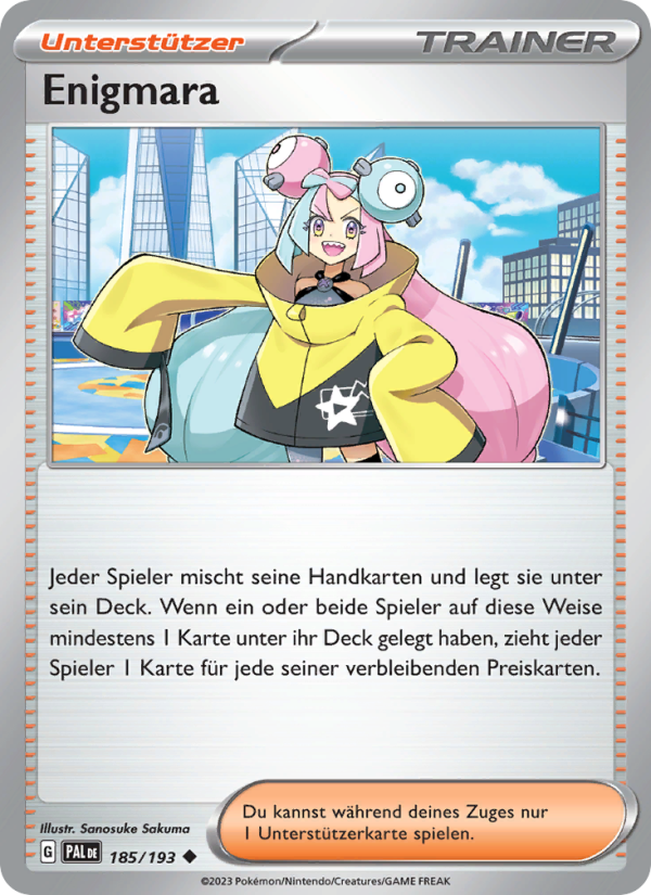 Enigmara 185 — Paldea Evolved (German Pokémon TCG card)