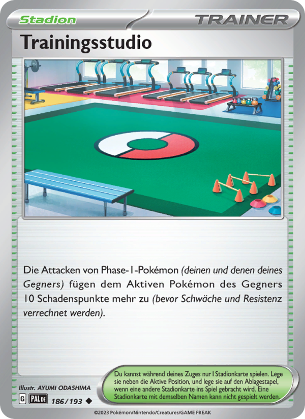 Trainingsstudio 186 — Paldea Evolved (German Pokémon TCG card)