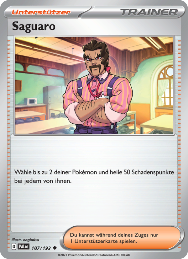 Saguaro 187 — Paldea Evolved (German Pokémon TCG card)