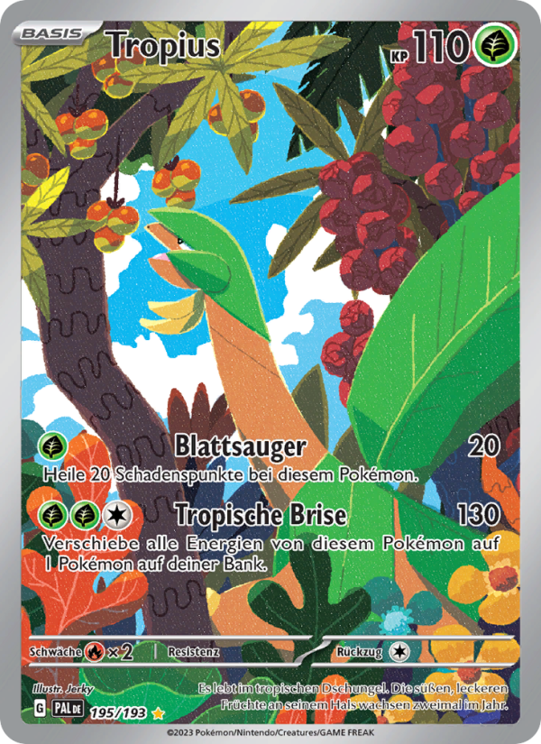 Tropius 195 — Paldea Evolved (German Pokémon TCG card)