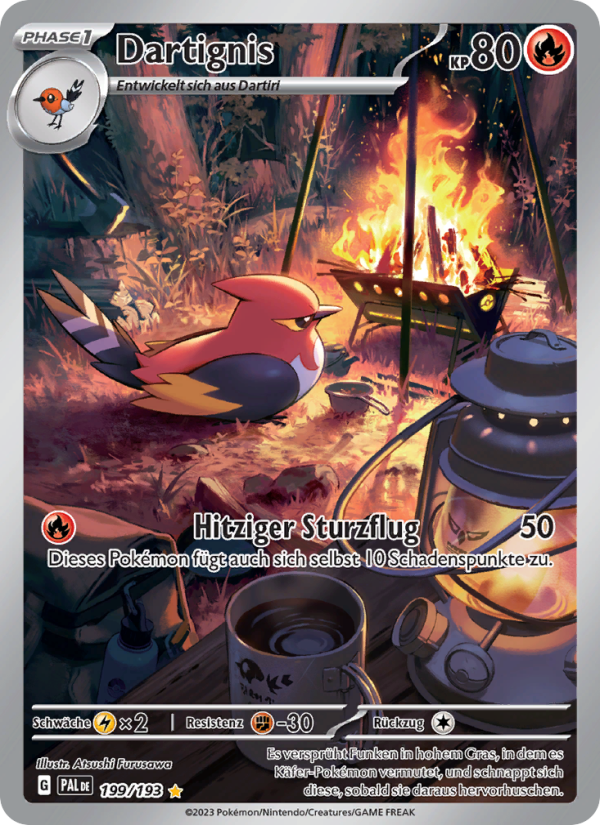 Dartignis 199 — Paldea Evolved (German Pokémon TCG card)