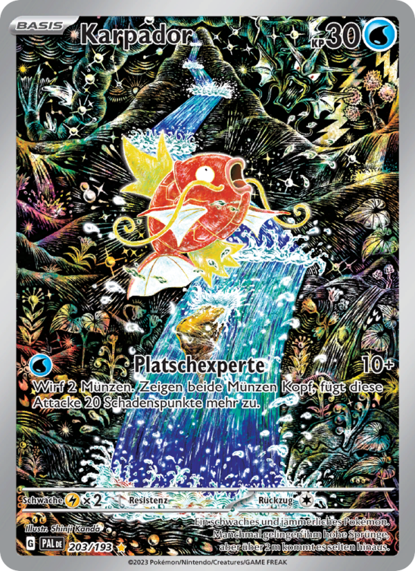 Karpador 203 — Paldea Evolved (German Pokémon TCG card)
