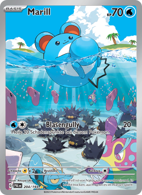 Marill 204 — Paldea Evolved (German Pokémon TCG card)