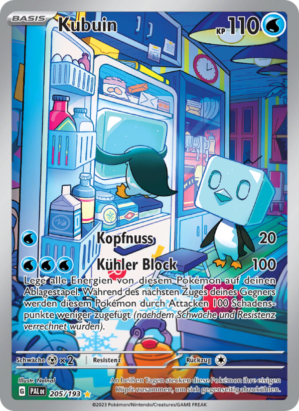 Kubuin 205 — Paldea Evolved (German Pokémon TCG card)