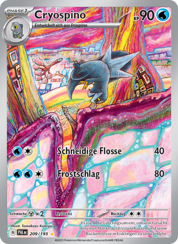 Cryospino 209 — Paldea Evolved (German Pokémon TCG card)