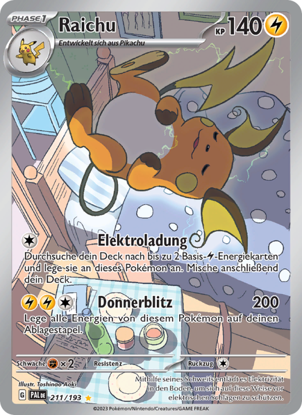 Raichu 211 — Paldea Evolved (German Pokémon TCG card)