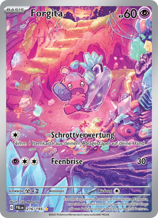 Forgita 216 — Paldea Evolved (German Pokémon TCG card)