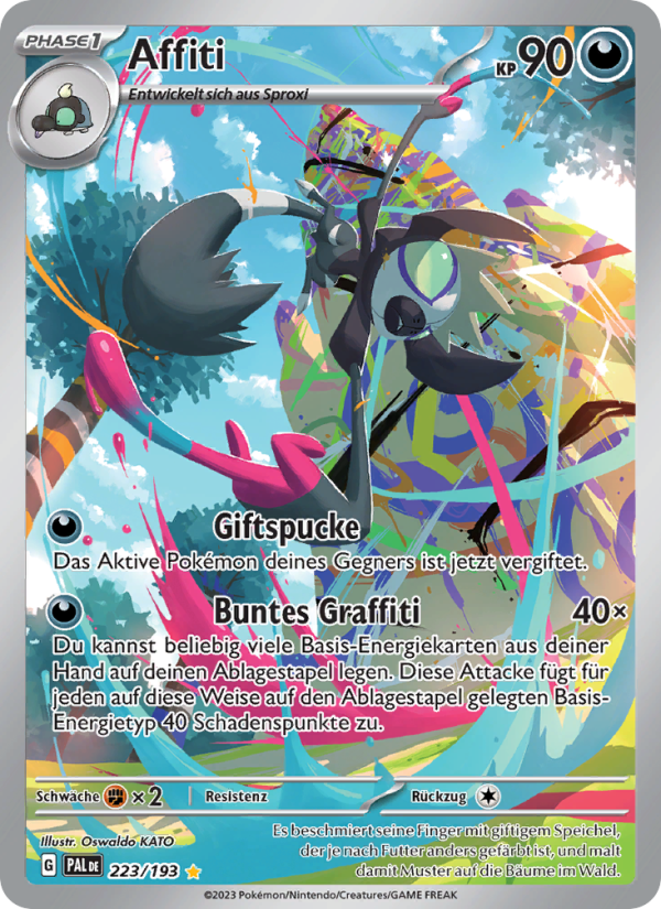 Affiti 223 — Paldea Evolved (German Pokémon TCG card)