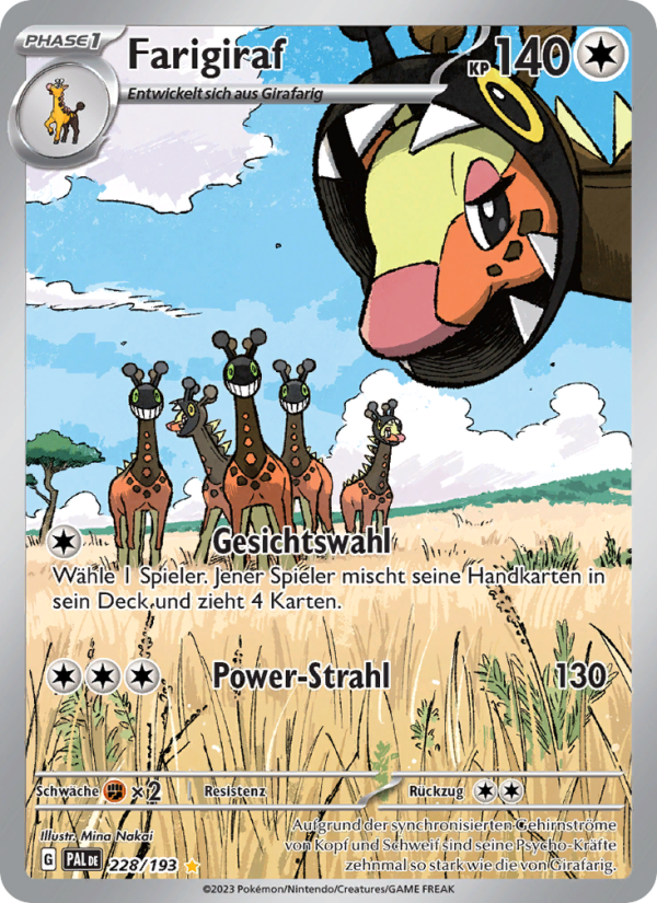 Farigiraf 228 — Paldea Evolved (German Pokémon TCG card)
