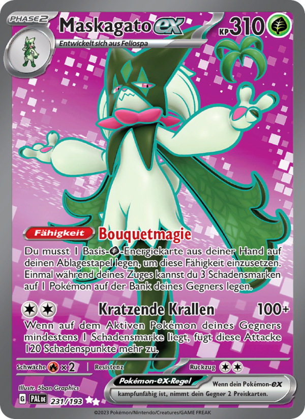 Maskagato-ex 231 — Paldea Evolved (German Pokémon TCG card)