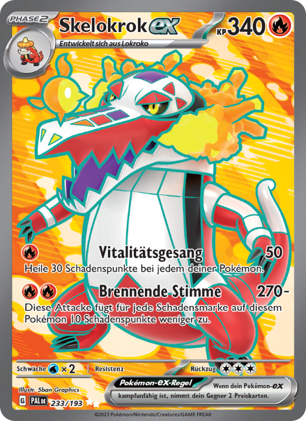 Skelokrok-ex 233 — Paldea Evolved (German Pokémon TCG card)