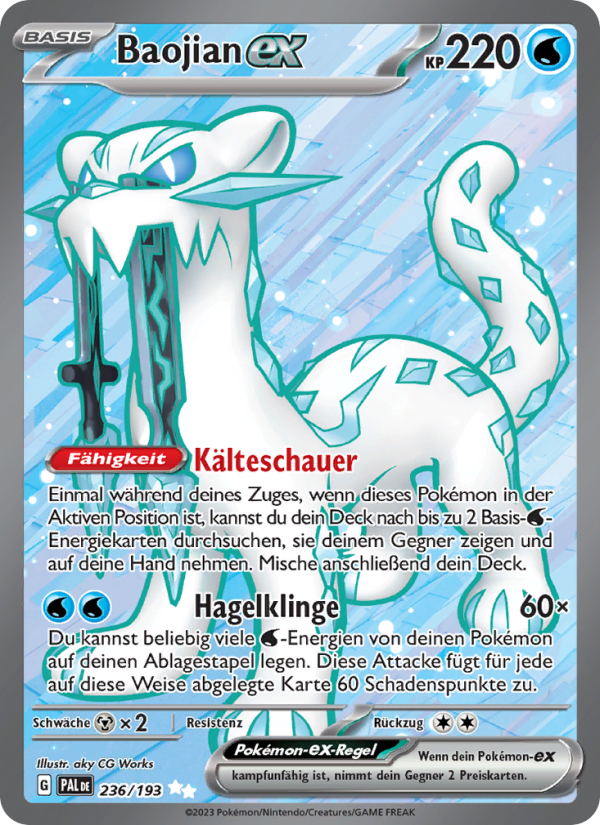 Baojian-ex 236 — Paldea Evolved (German Pokémon TCG card)
