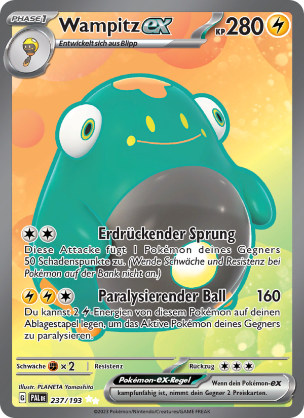 Wampitz-ex 237 — Paldea Evolved (German Pokémon TCG card)