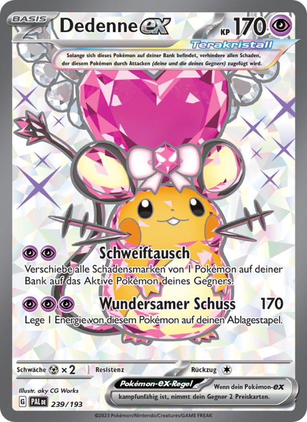 Dedenne-ex 239 — Paldea Evolved (German Pokémon TCG card)