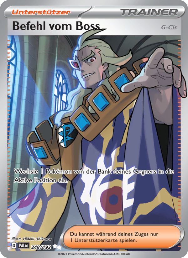Befehl vom Boss 248 — Paldea Evolved (German Pokémon TCG card)