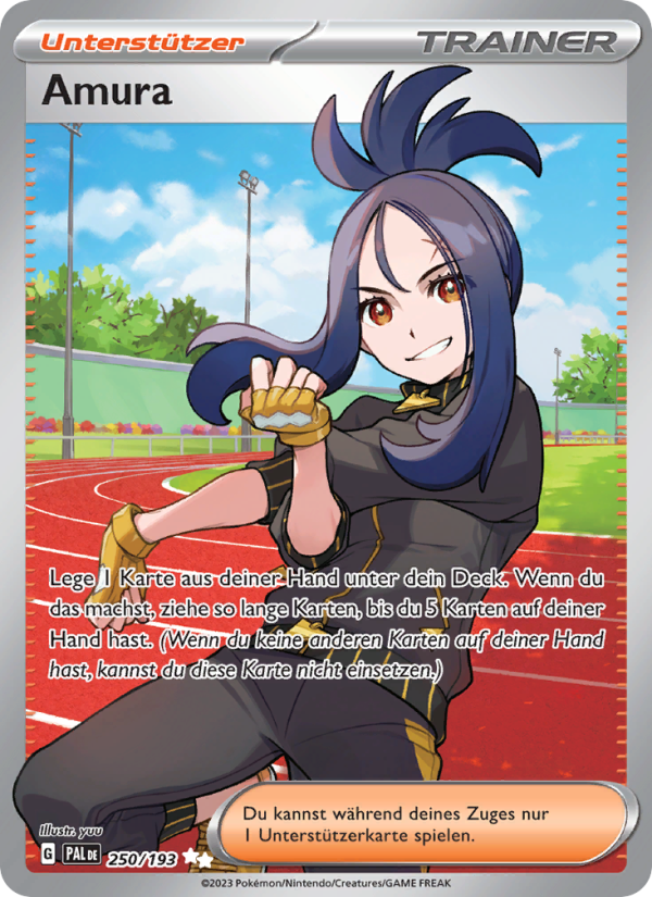 Amura 250 — Paldea Evolved (German Pokémon TCG card)