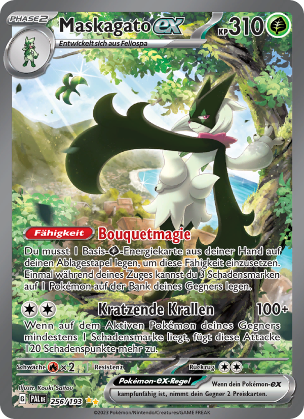 Maskagato-ex 256 — Paldea Evolved (German Pokémon TCG card)