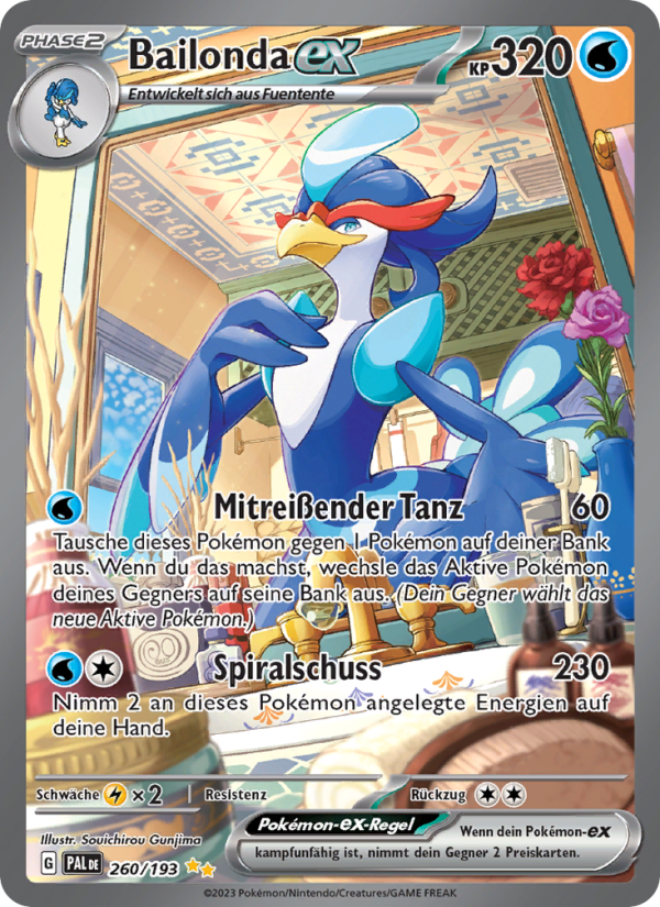Bailonda-ex 260 — Paldea Evolved (German Pokémon TCG card)