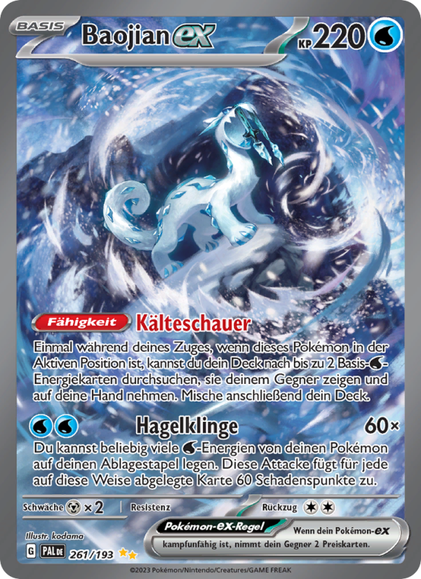 Baojian-ex 261 — Paldea Evolved (German Pokémon TCG card)