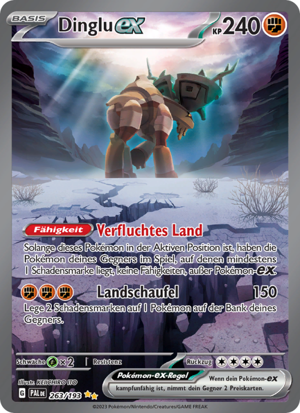 Dinglu-ex 263 — Paldea Evolved (German Pokémon TCG card)