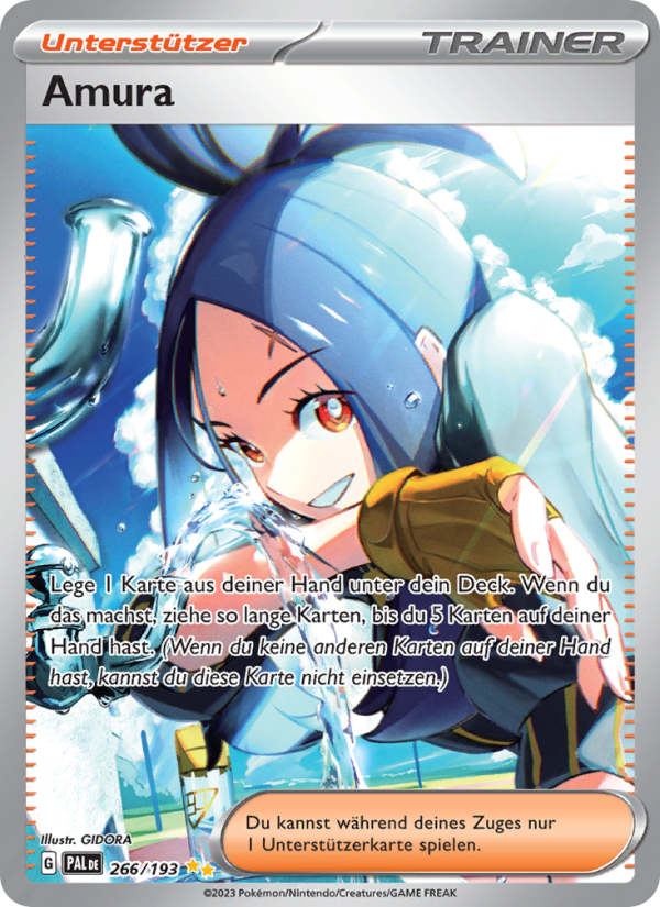 Amura 266 — Paldea Evolved (German Pokémon TCG card)