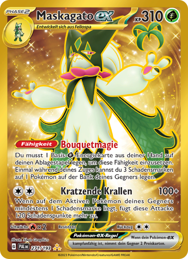 Maskagato-ex 271 — Paldea Evolved (German Pokémon TCG card)