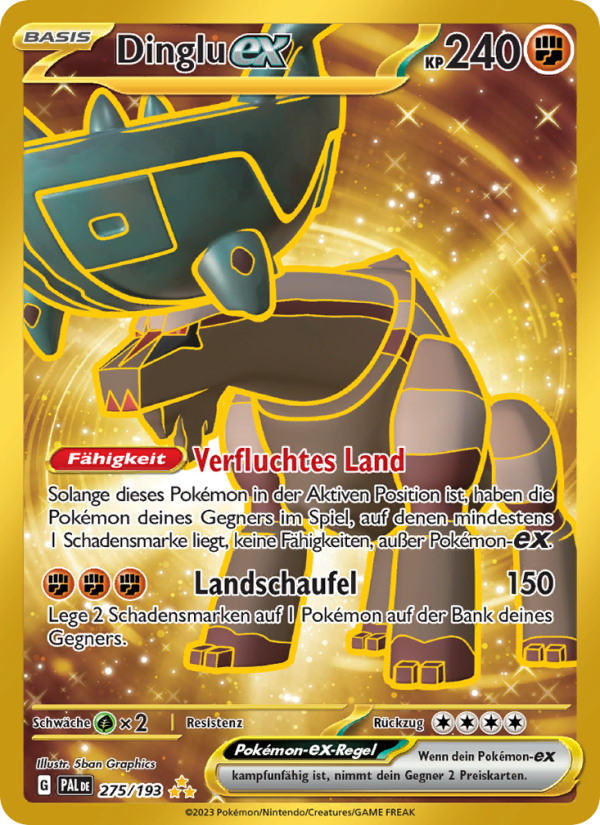 Dinglu-ex 275 — Paldea Evolved (German Pokémon TCG card)