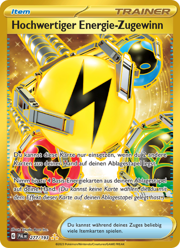 Hochwertiger Energie-Zugewinn 277 — Paldea Evolved (German Pokémon TCG card)