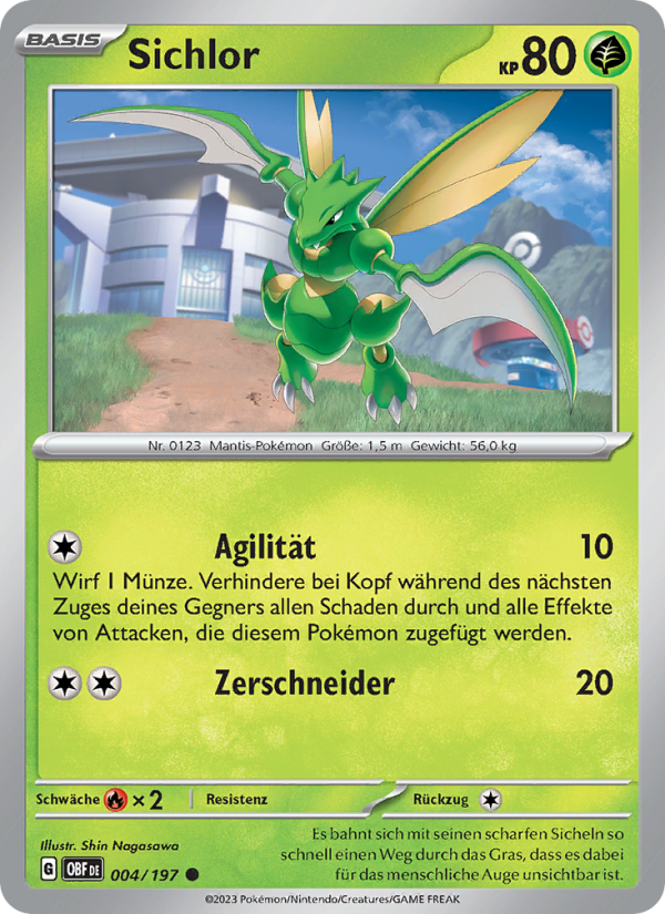 Sichlor 004 — Obsidian Flames (German Pokémon TCG card)