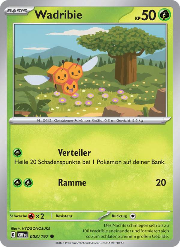 Wadribie 008 — Obsidian Flames (German Pokémon TCG card)