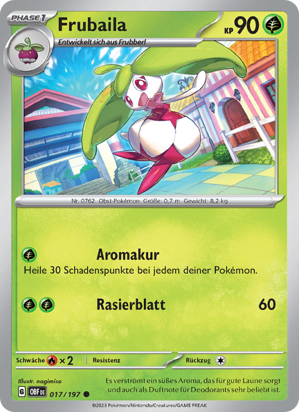 Frubaila 017 — Obsidian Flames (German Pokémon TCG card)