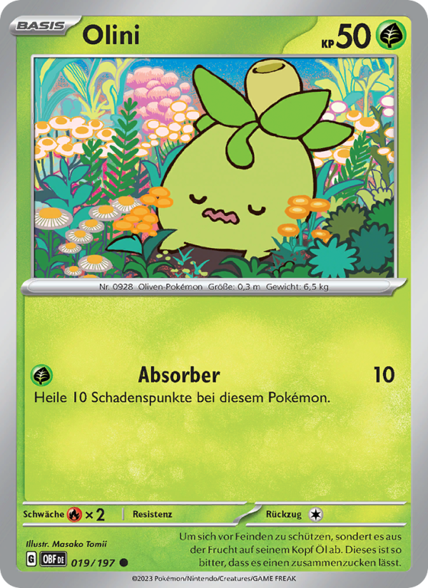 Olini 019 — Obsidian Flames (German Pokémon TCG card)