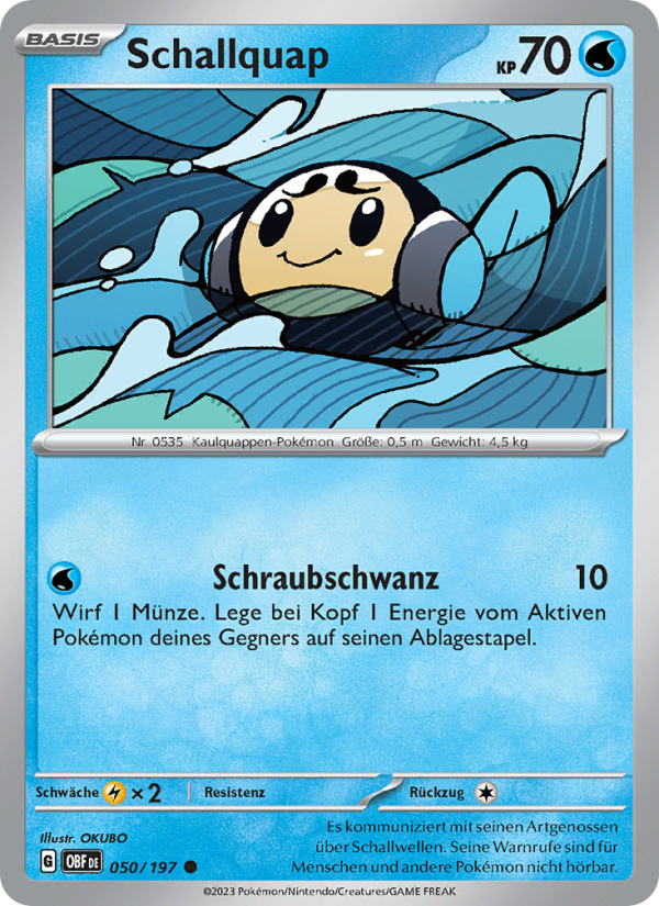 Schallquap 050 — Obsidian Flames (German Pokémon TCG card)