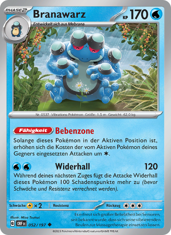 Branawarz 052 — Obsidian Flames (German Pokémon TCG card)