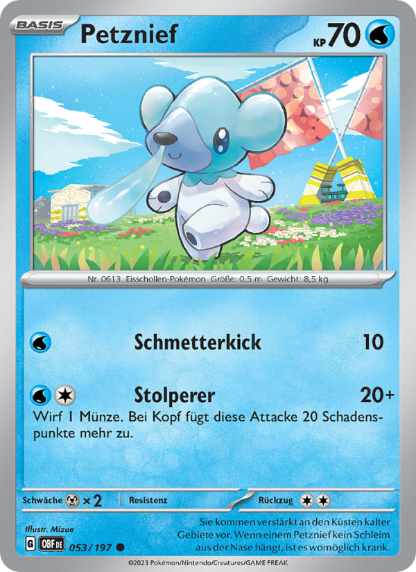 Petznief 053 — Obsidian Flames (German Pokémon TCG card)
