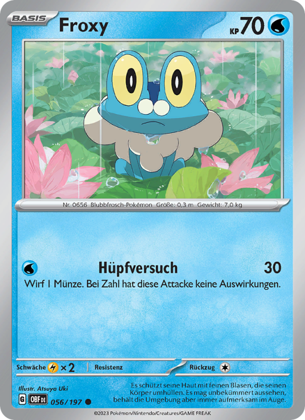 Froxy 056 — Obsidian Flames (German Pokémon TCG card)