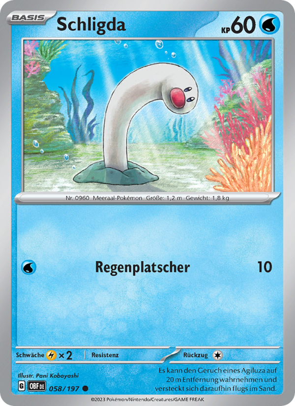 Schligda 058 — Obsidian Flames (German Pokémon TCG card)