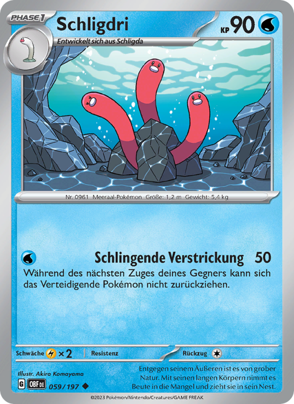 Schligdri 059 — Obsidian Flames (German Pokémon TCG card)