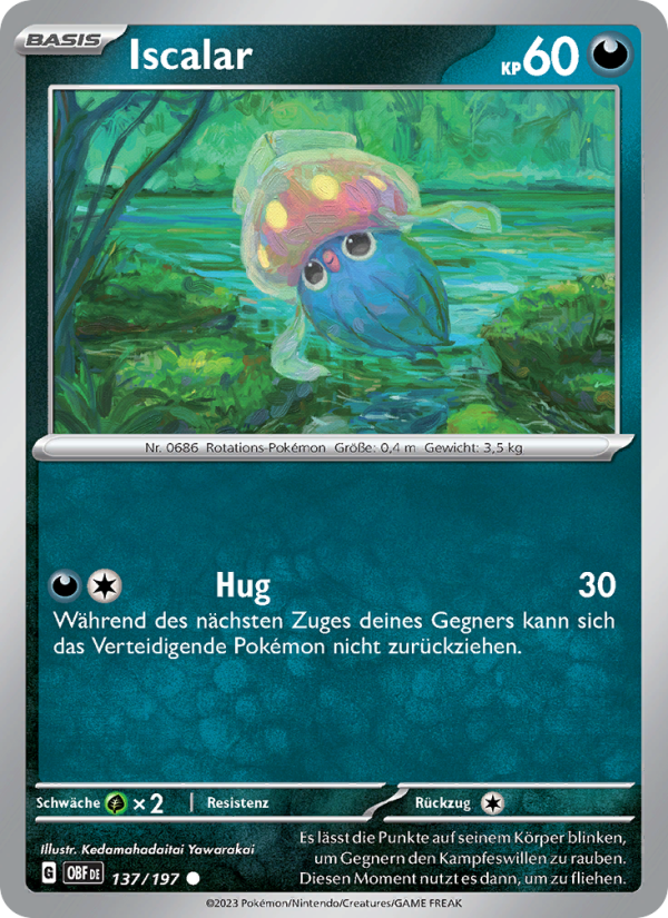 Iscalar 137 — Obsidian Flames (German Pokémon TCG card)