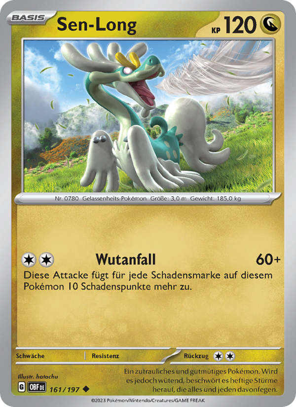 Sen-Long 161 — Obsidian Flames (German Pokémon TCG card)