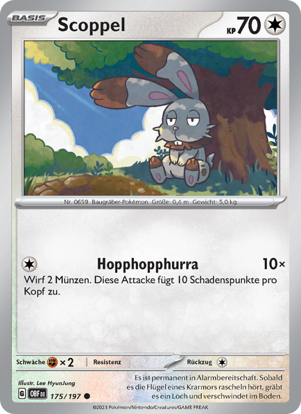 Scoppel 175 — Obsidian Flames (German Pokémon TCG card)