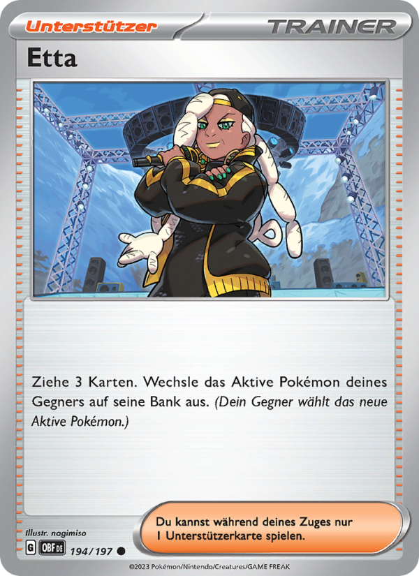 Etta 194 — Obsidian Flames (German Pokémon TCG card)