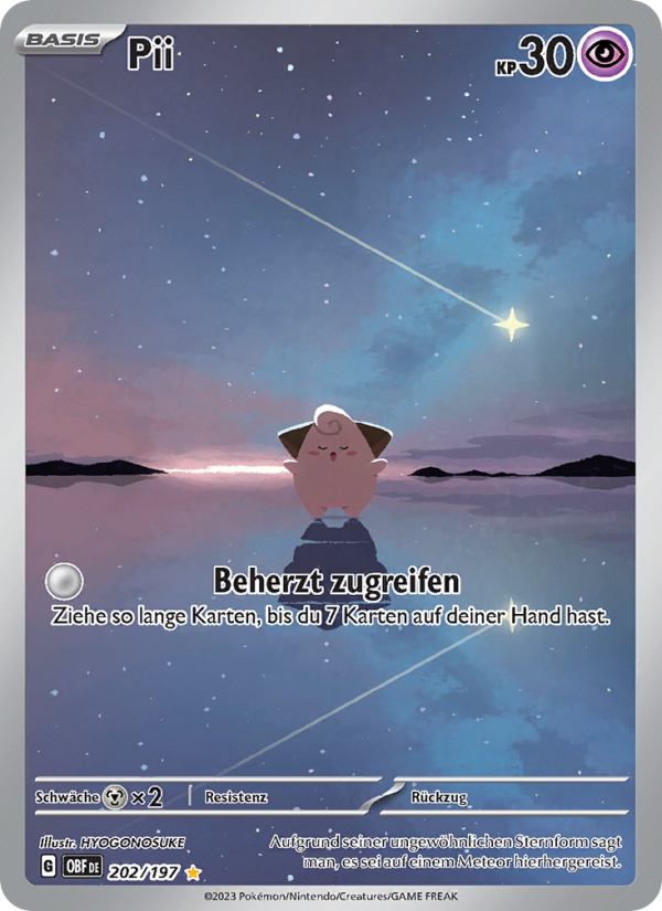 Pii 202 — Obsidian Flames (German Pokémon TCG card)