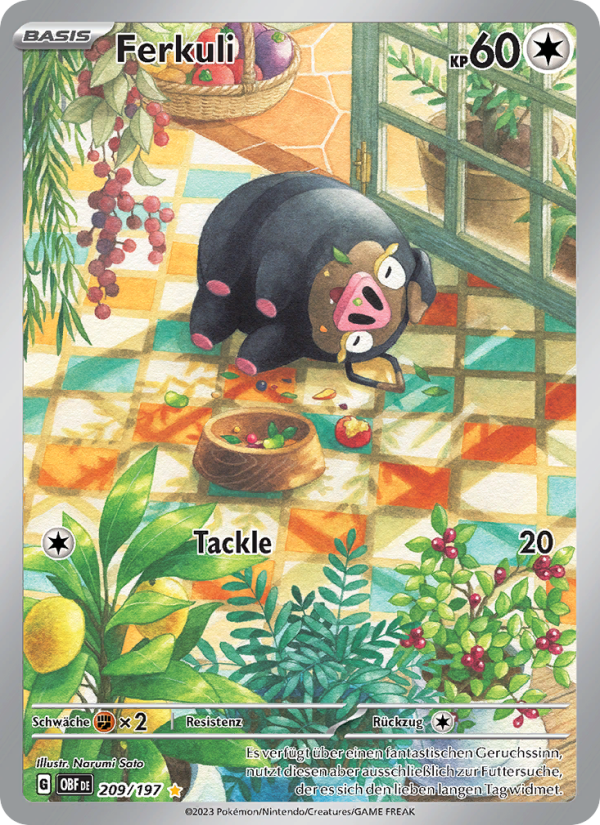 Ferkuli 209 — Obsidian Flames (German Pokémon TCG card)
