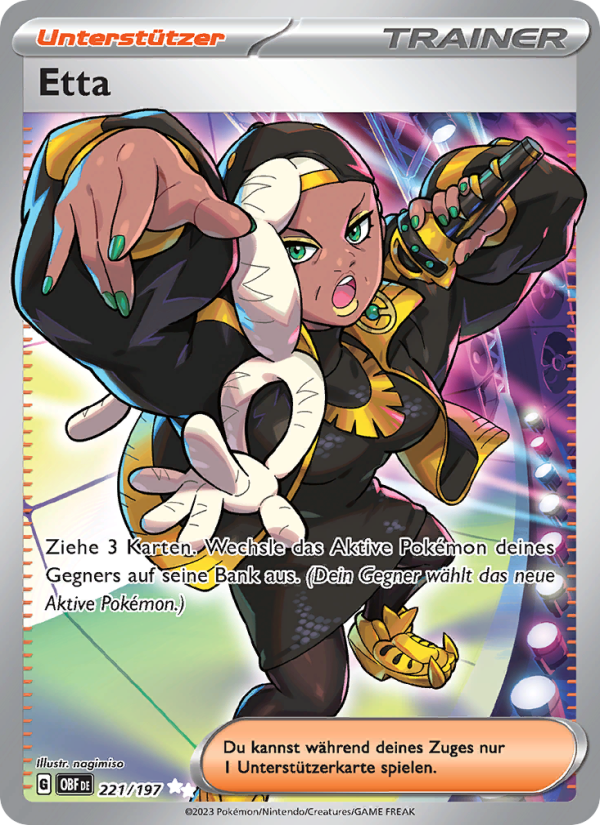 Etta 221 — Obsidian Flames (German Pokémon TCG card)
