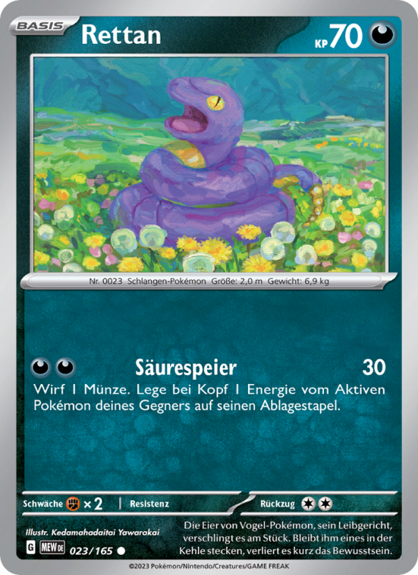 Rettan 023 — 151 (German Pokémon TCG card)