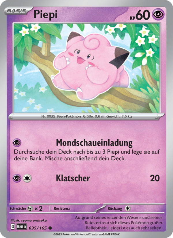 Piepi 035 — 151 (German Pokémon TCG card)