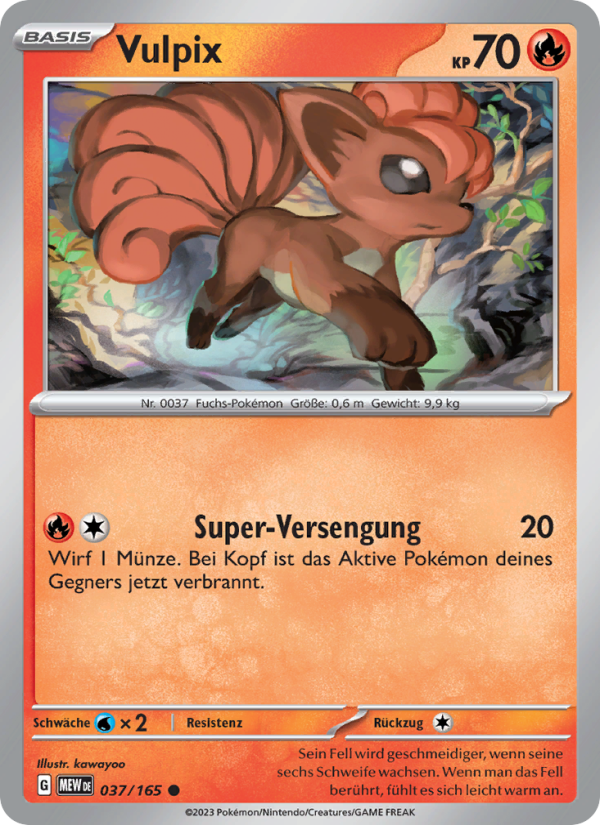 Vulpix 037 — 151 (German Pokémon TCG card)