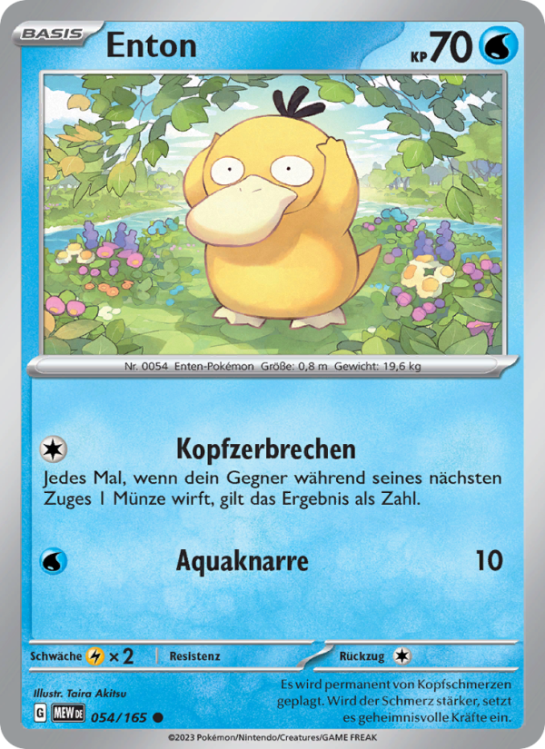Enton 054 — 151 (German Pokémon TCG card)